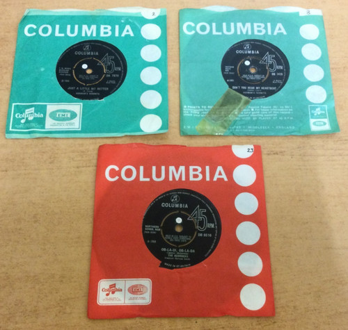 Singles columbia records - 7",